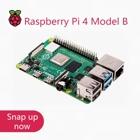 공식 오리지널 Raspberry Pi 4 모델 B 개발 보드 키트 RAM 2G 4G 8G 4 코어 CPU 1.5Ghz Pi 3B +보다 3개 속도