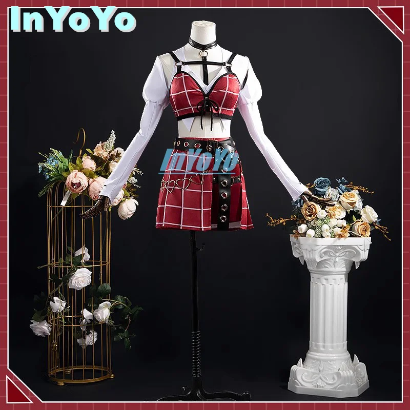 InYoYo Kuzuha knkn Kanae Cosplay Vtuber Nijisanji Costume Lovely Uniforms Dress Halloween Party Outfit Women Game Suit New