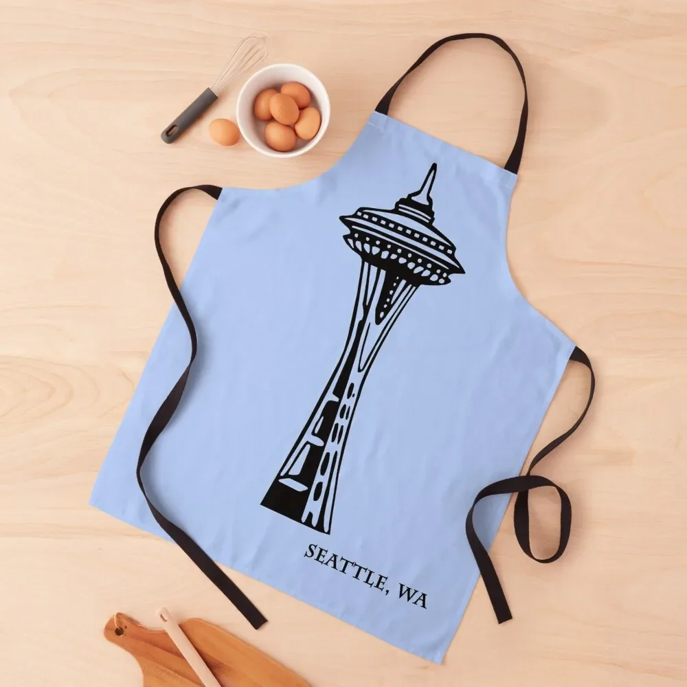 

Seattle, Washington's Space Needle Apron painting For Girl Apron