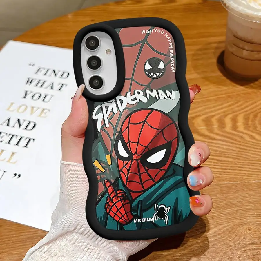 Marvel Sipiderman Cool Phone Case for Samsung Galaxy A11 A12 A13 A14 A15 A22 A23 A24 A32 A34 A51 A54 A55 A73 4G 5G Soft Cover