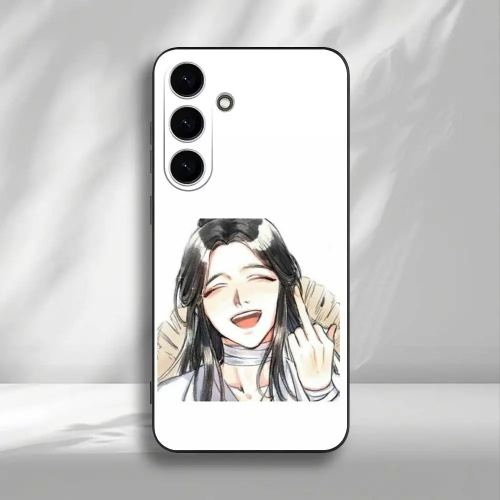 حافظة لهاتف سامسونج جالاكسي A73، A72، A71، A70، A53، A52، A51، غلاف أسود ناعم