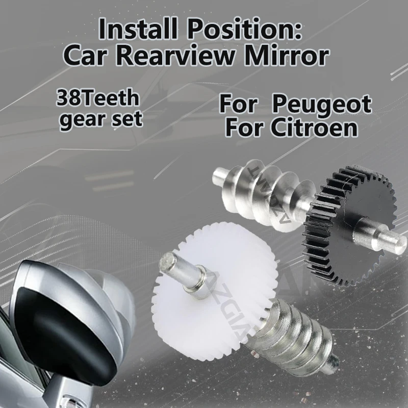 

AZGIANT For Peugeot 2008 E-208 208 MK2 2020-2023/Citroen Relay C5 Aircross Car 38T gear of Exterior Folding reversing Mirrors