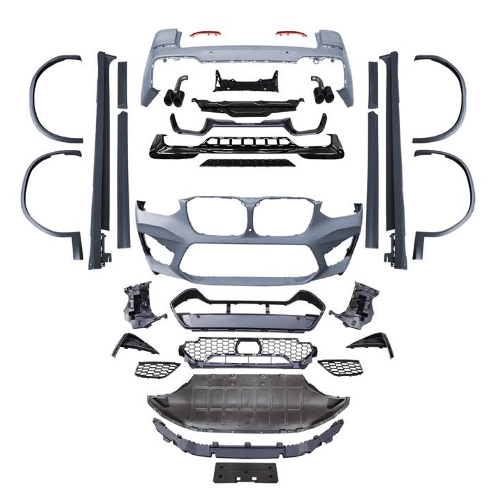 

Подходит для комплекта кузова 18-20 X3 G01, обновленная на задний выхлопной наконечник переднего бампера BMW.