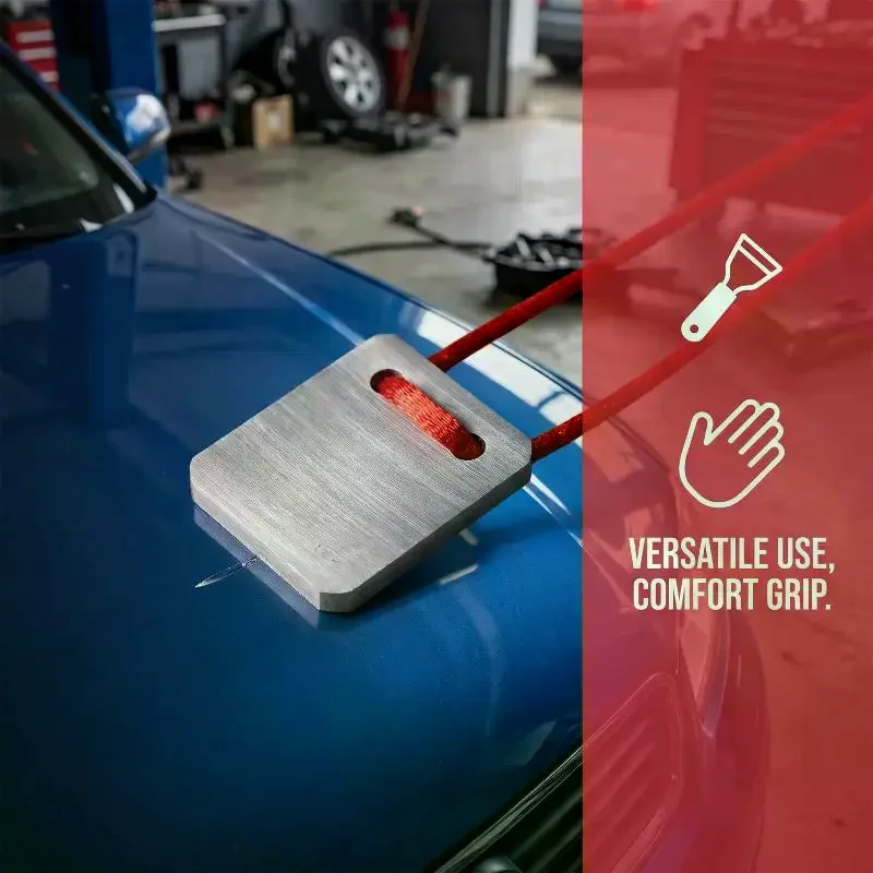 Grattoir de décapage de peinture avec fonction de nettoyage de film pour la correction des bosses de vernis automobile, adapté à toutes les réparations ponctuelles de polissage automobile