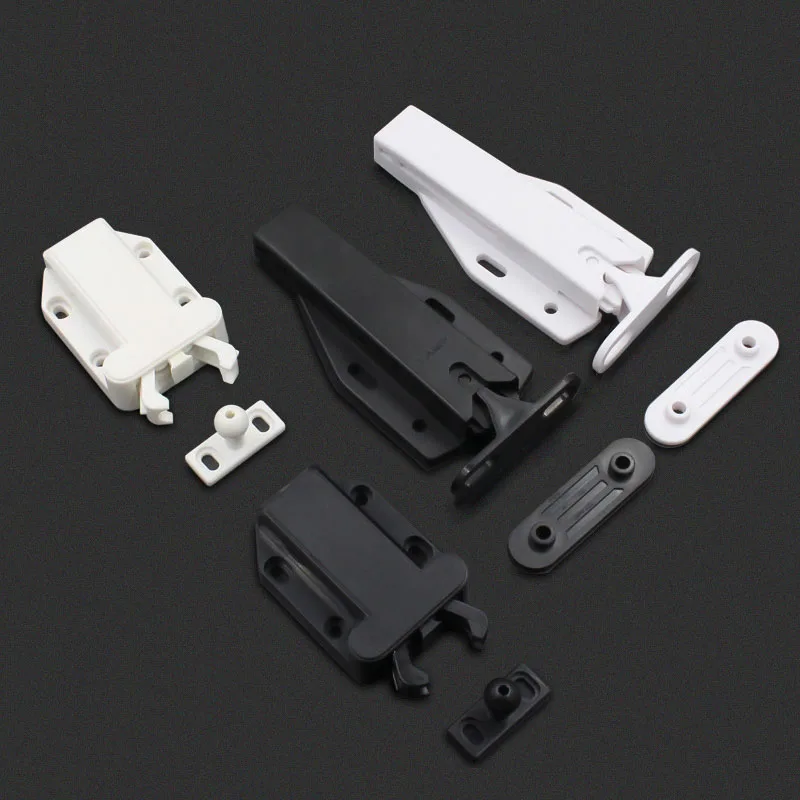 1PCS Cabinet Door Rebound Device Wardrobe Door Collision Bead Plastic Rebound Closure Buckle Press Type Beetle Lock Buckle