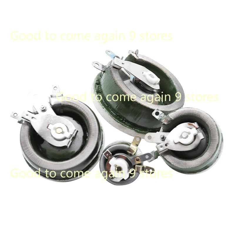 BC1 High Power Rheostat 25W 50W 100W 200W 300W 500W Rotary Variable Wire Wound Resistor Disc Adjustable Sliding Rheostat