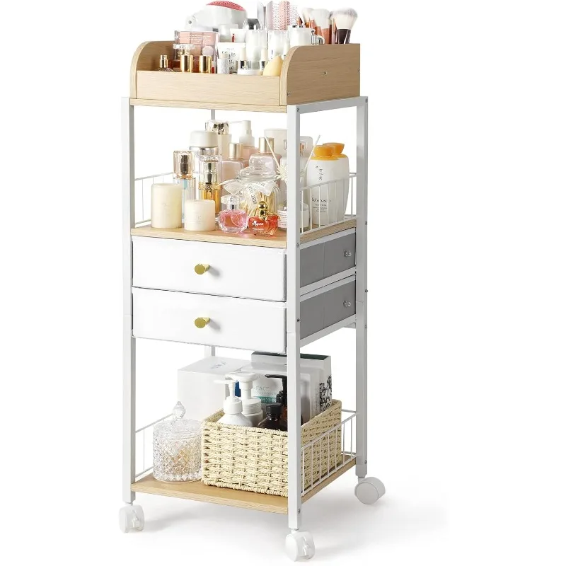 Makeup Organizer, Floor Skincare Organizers, Make Up Organizers and Storage with Drawers, Vanity Organizer Cosmetics Display