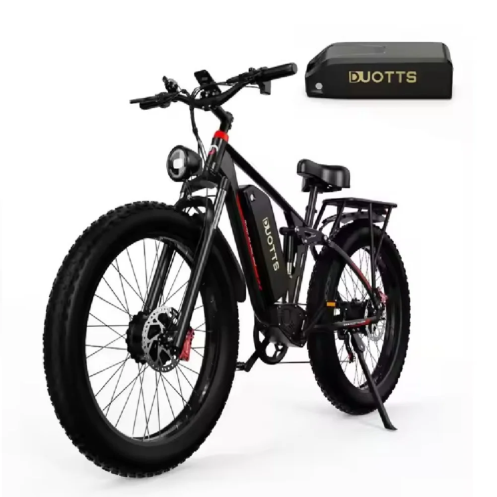 

EU UK stock High quality 26 inch adults mountain bike 48V 20AH sports bike dual motor 1500W city bike with fender and rear seat