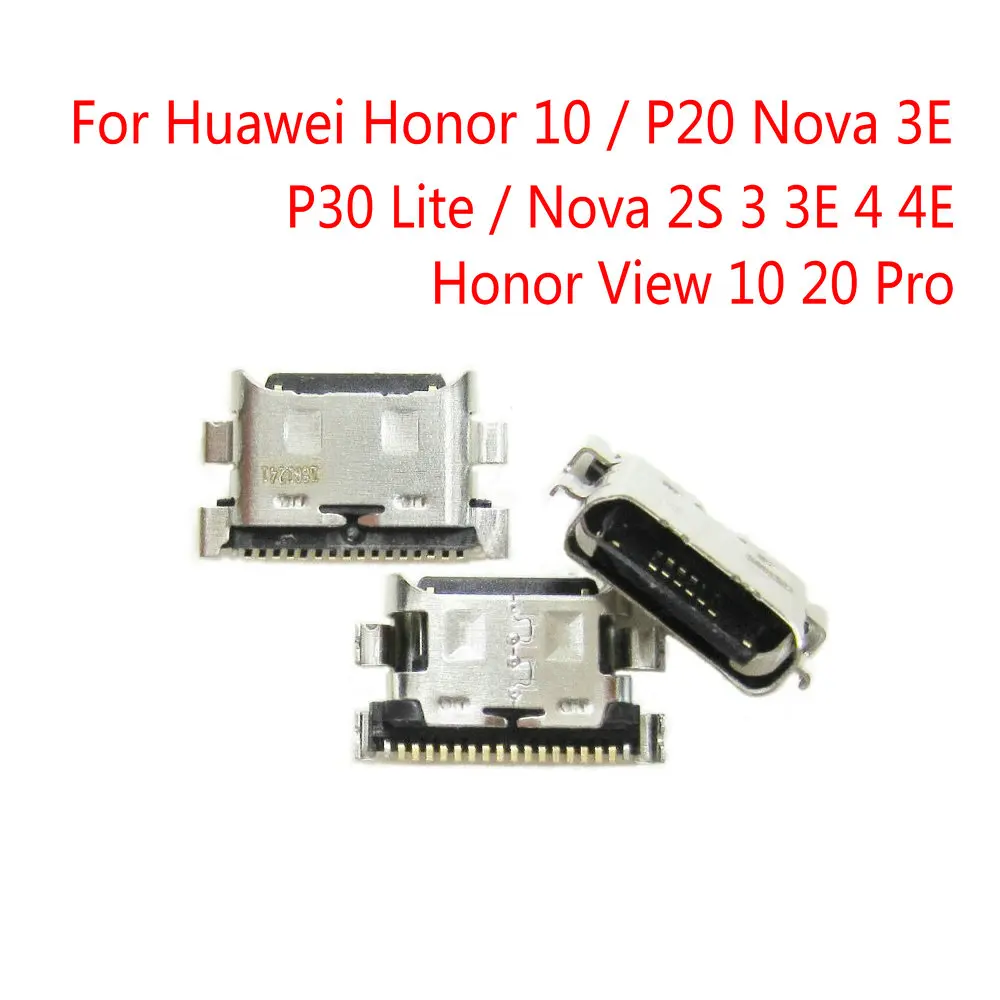 

For Huawei Honor 10 / P20 / P30 Lite / Nova 2S 3 3E 4 4E / View 10 20 Pro USB Type C Connector jack Dock Charging Port Socket