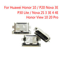 For Huawei Honor 10 / P20 / P30 Lite / Nova 2S 3 3E 4 4E / View 10 20 Pro USB Type C Connector jack Dock Charging Port Socket