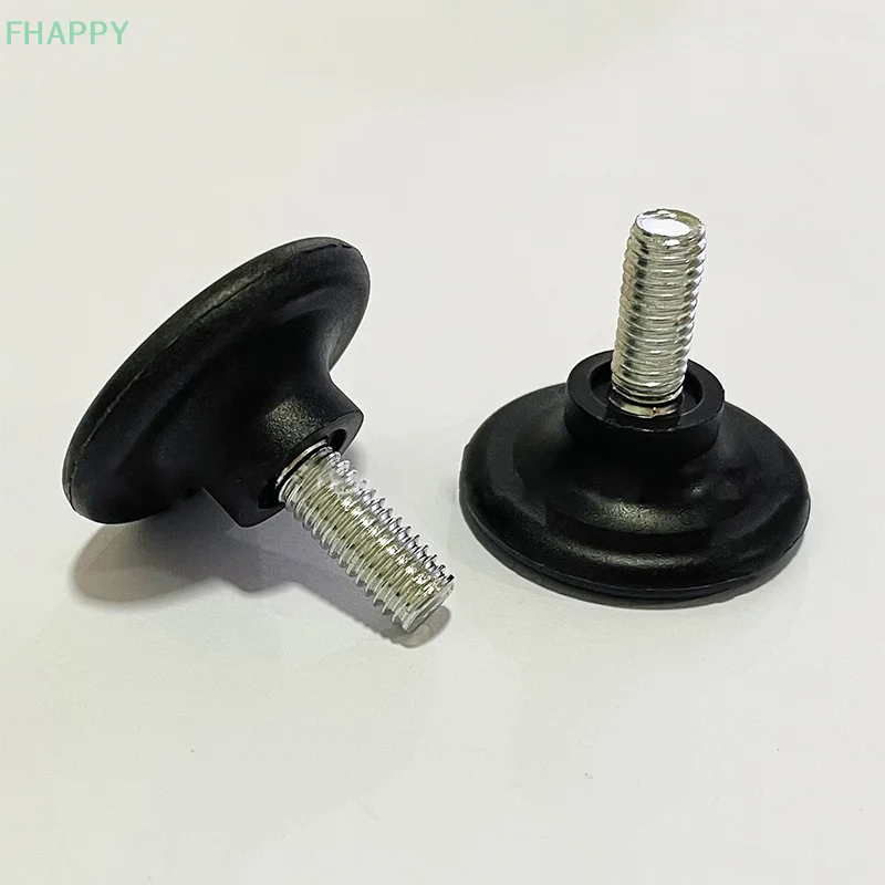 4 pezzi nero bianco ferro plastica mobili tavolo sedia divano gamba piedi livellatore regolabile scorrimento slide pad M6 M8
