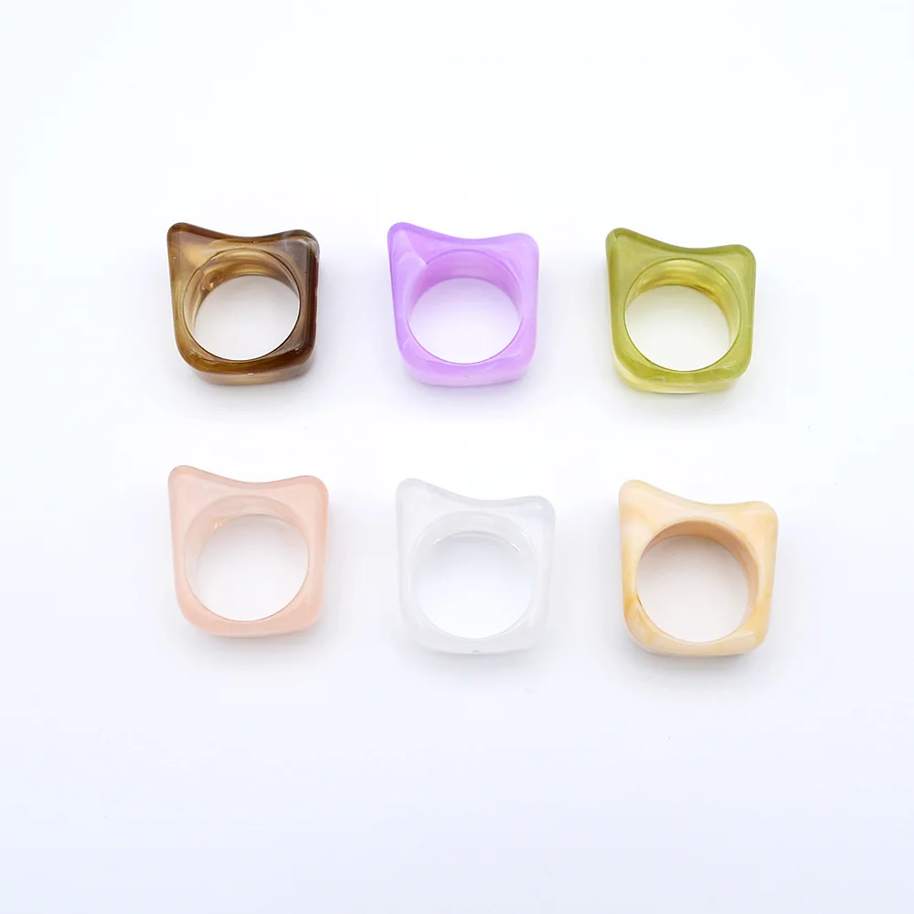 5 Pieces  23 * 25mm  Plastic Ring Closure Ring  DIY Makes Semi-finished Jewelry Rings  Accessories Materials  Acrylic Bead