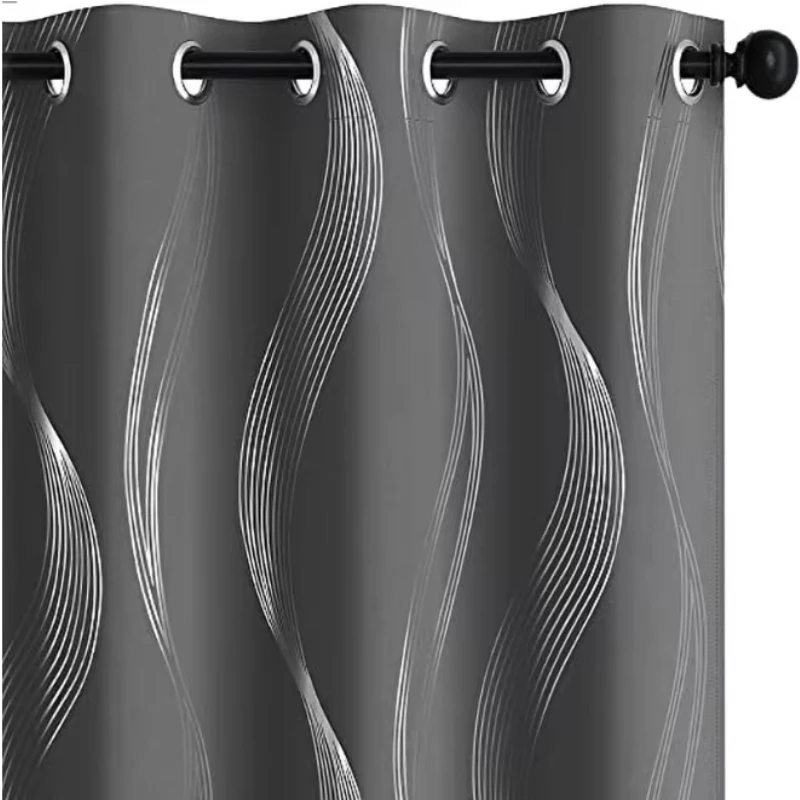 Blackout Curtains Drapes Thermal Noise Reducing Window Curtains 1 Panel for Living Room Bedroom Children's Room Kitchen view 5