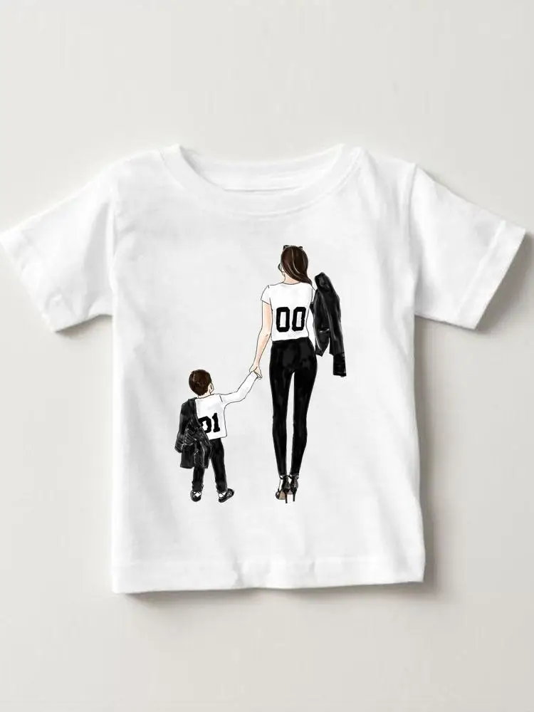 

Printed Tees Sweet Lovely Watercolor Tops O-neck Girls Boys Children Short Sleeve Clothes Summer Cartoon Kids Outfits T-shirts