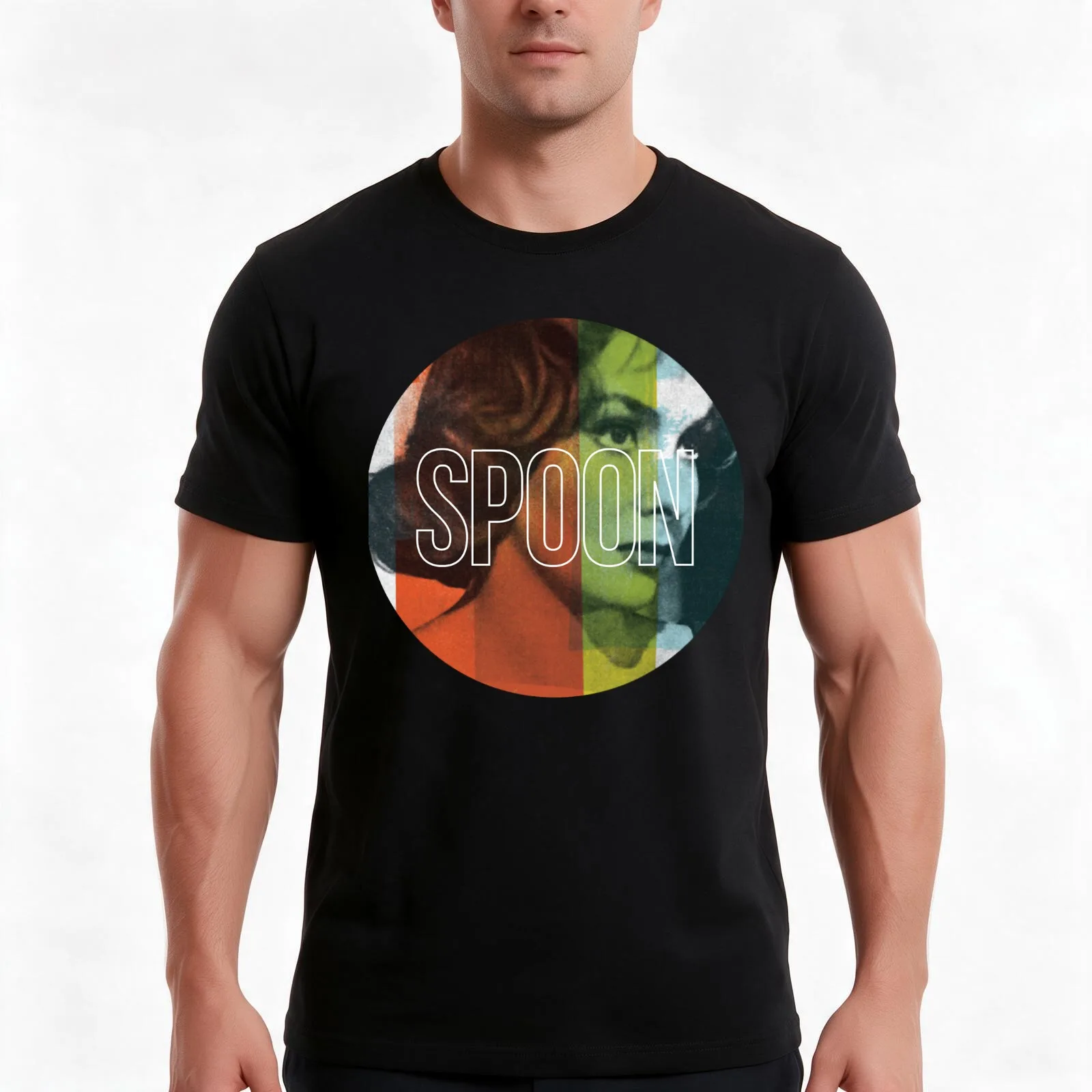 More Then Awesome Spoon Band Graphic For Fan T-Shirt, Summer Casual Cotton Tee, Oversized Streetwear Tops, Vintage Graphic Print