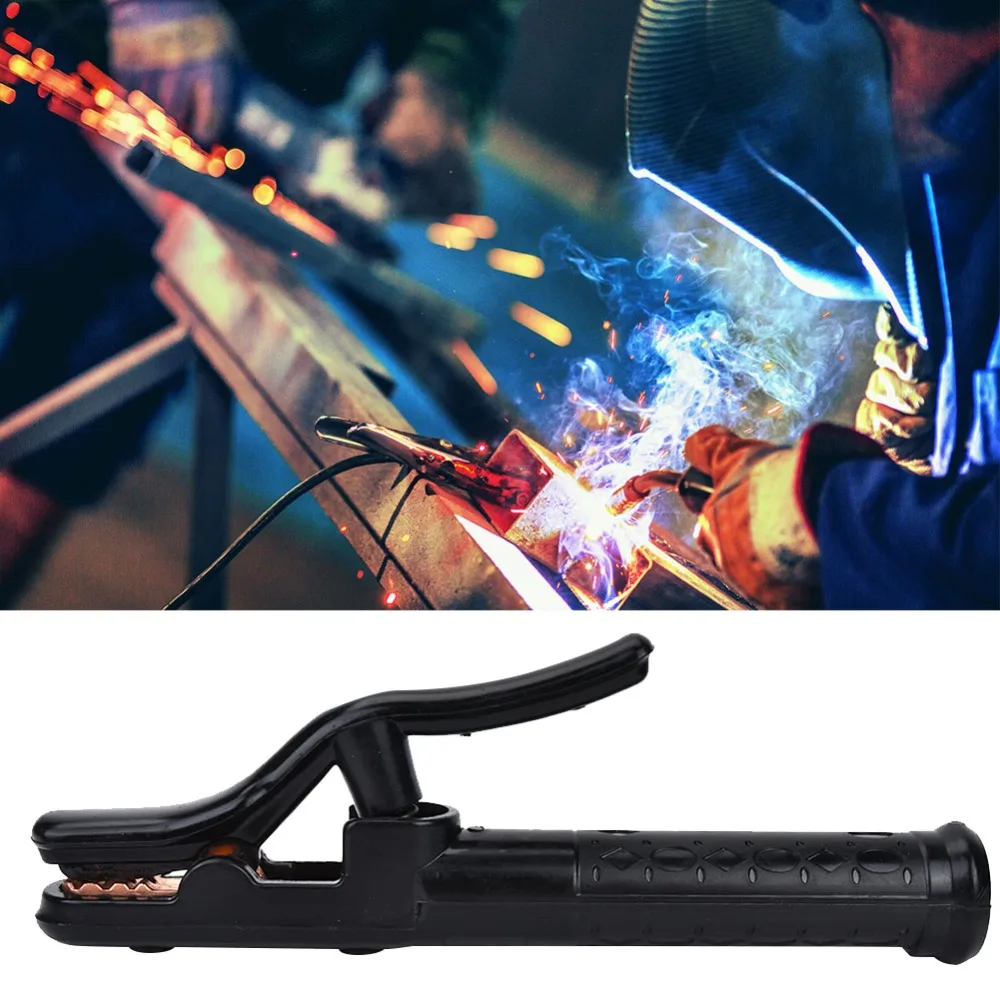 Electrode Holders 800A Electrode Holder Copper Heavy Duty Welding Rod Clamp Black Stick Clamp Industrial Use