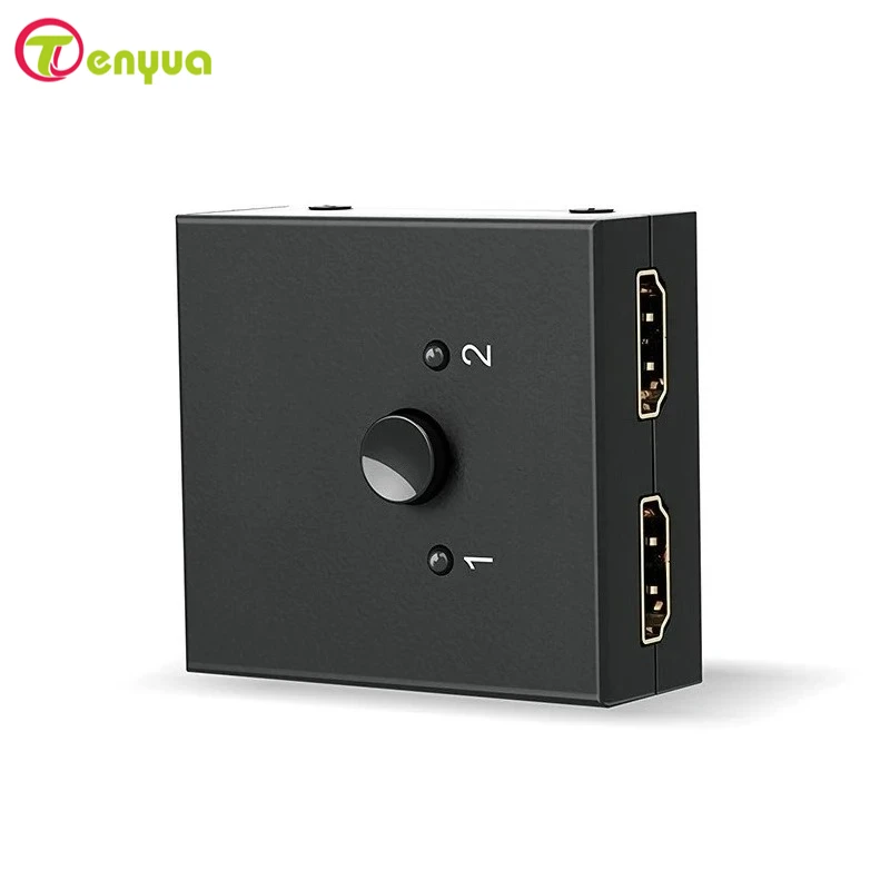 4K HD-compatible Switch 2 Ports Bi-Directional 1x2 / 2x1 HD Switcher Splitter 4K 1080P 3D HDR HDCP for PS4 PS3 Xbox HDTV BOX