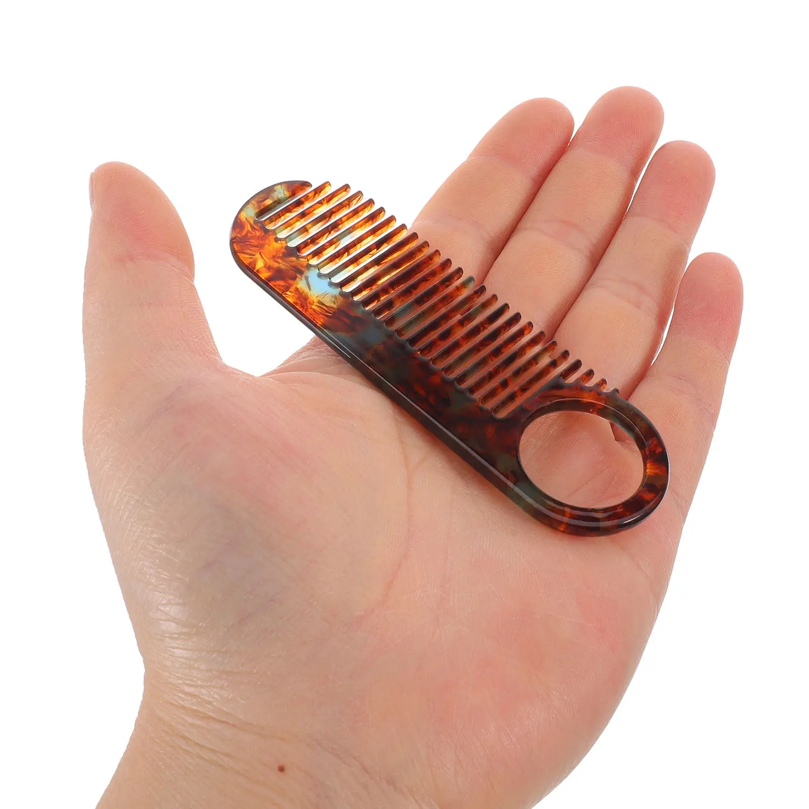 4Pcs Cellulose Acetate Anti Static Small Wide Tooth Hair Combs Pocket Size Vent Design Hair Care Styling Tools Travel Detangling