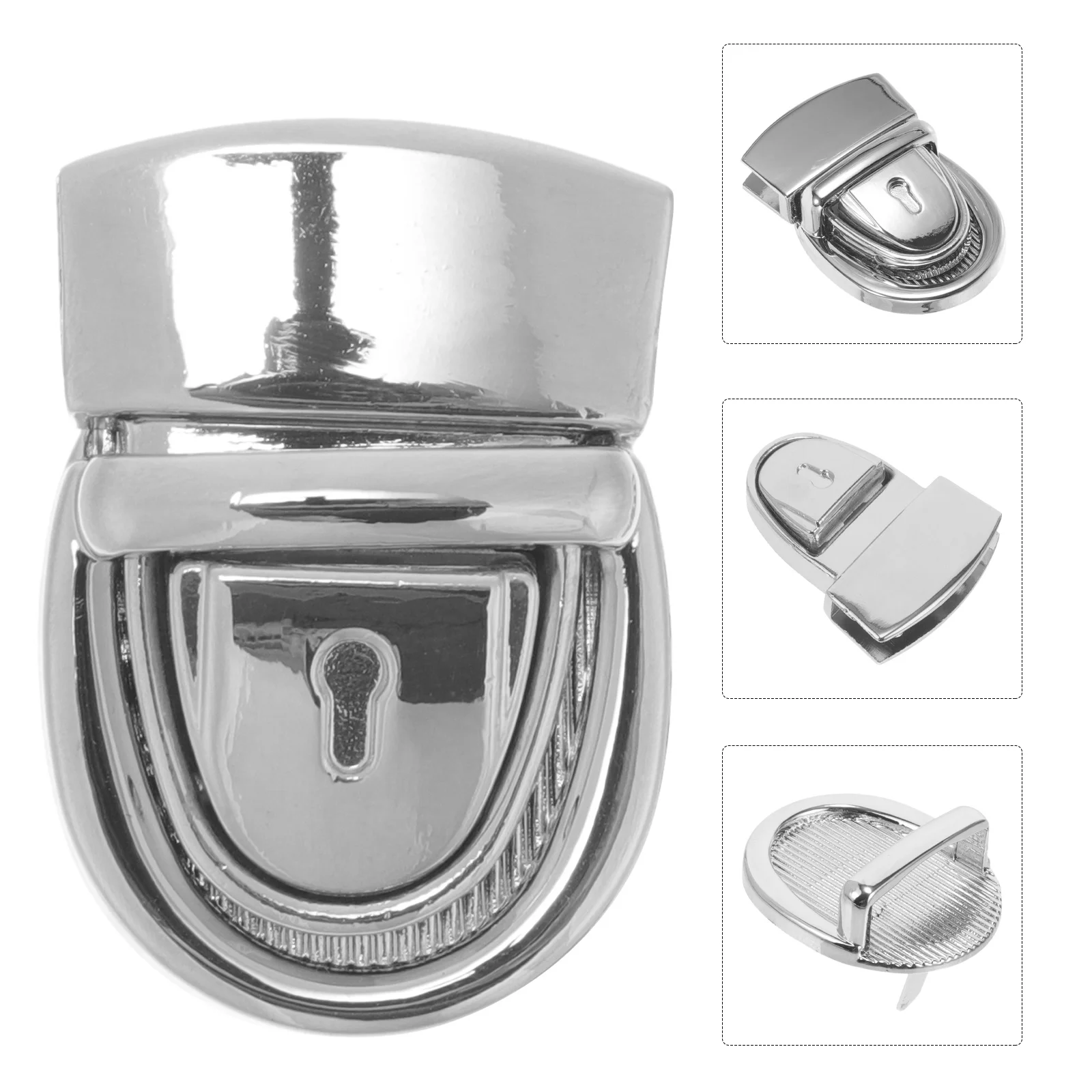 

4Pcs Zinc Alloy Bag Clasp Locks Durable Push Lock for Handbag DIY Accessories Hardware for Purse Wallet Suitcase