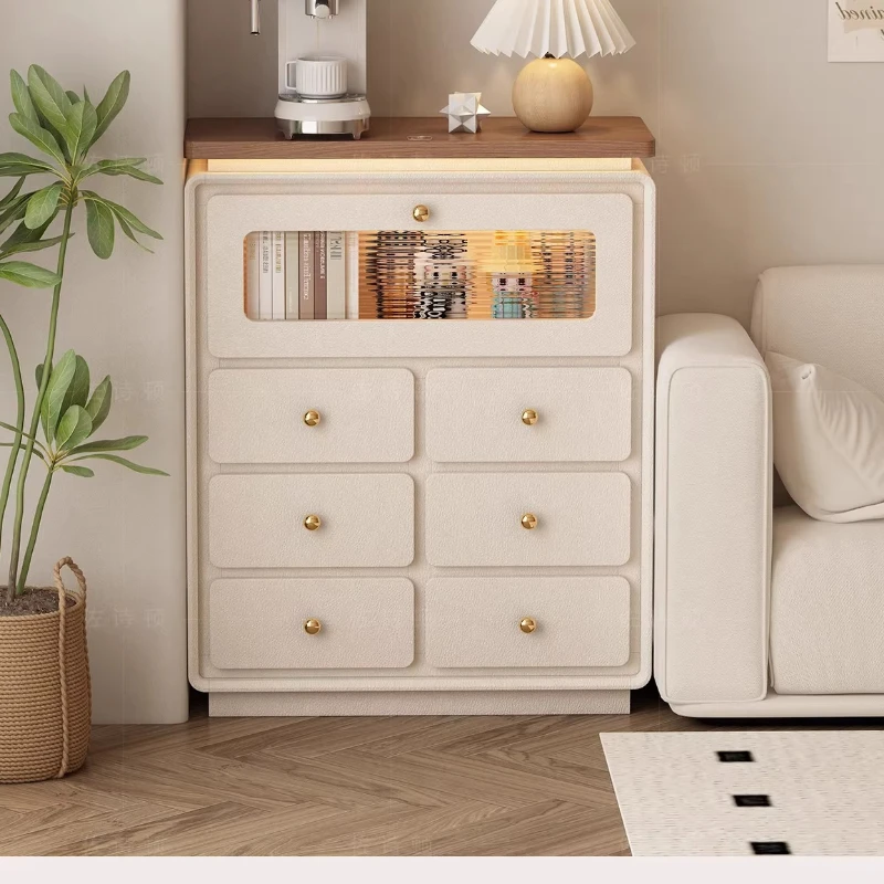 

Living Room Standing Cabinet Glass Dollhouse Modern File Cabinet Wooden Drawers Organizador Armarios Y Cajones Home Furniture
