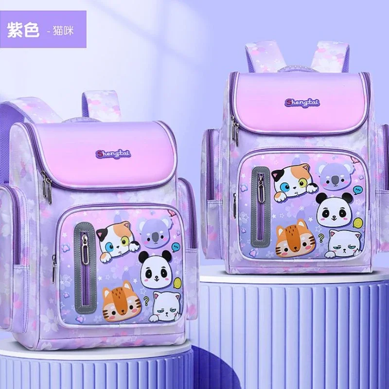 Cartoon Space Schoolbag School Student Male 1-6-grade Female Children Waterproof Lightweight Wear-resistant Shoulder Backpack