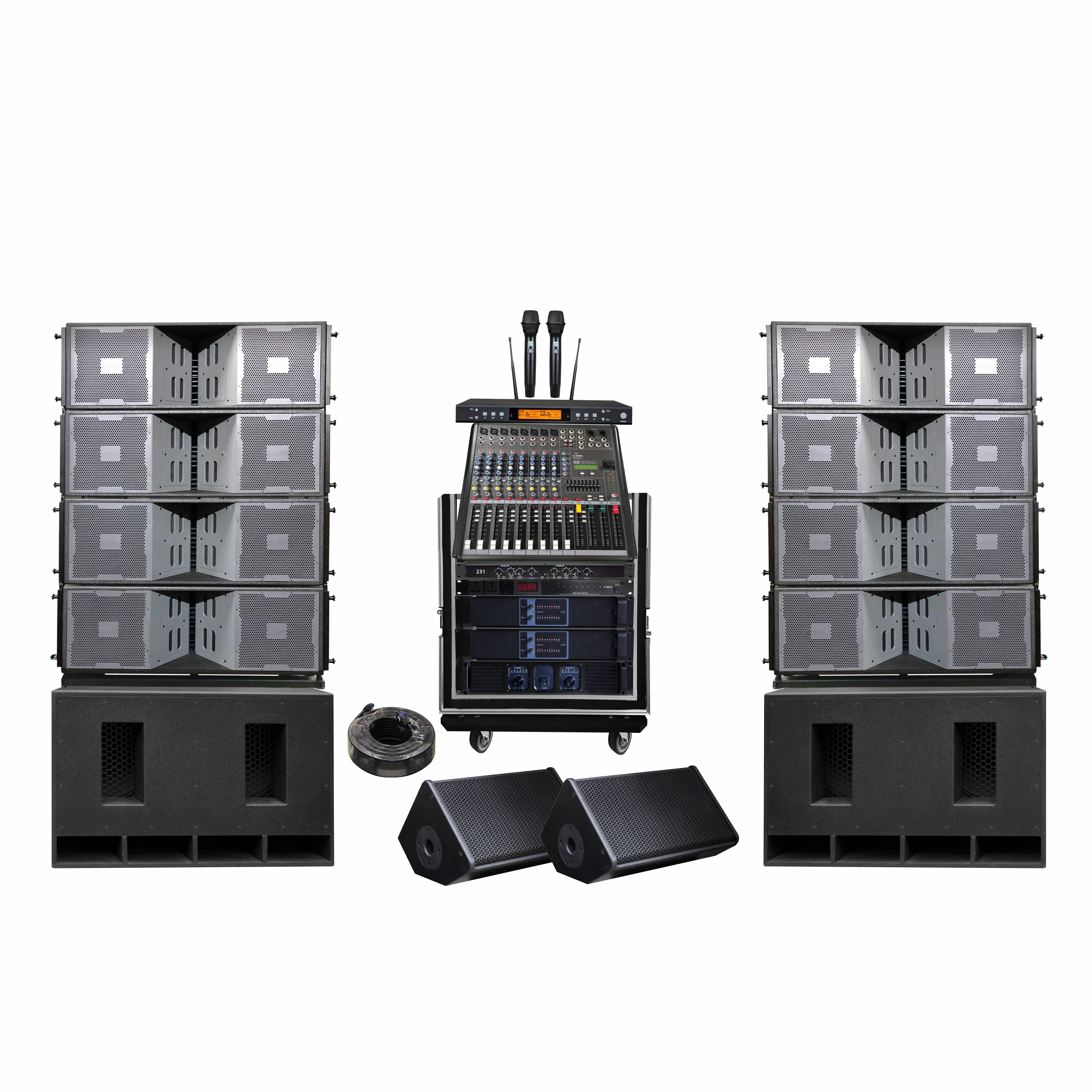 VT4888 Double 12-Inch Sound System High-Powered Portable Speakers