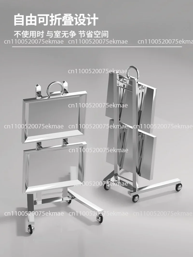 Trolley Barber Shop Trolley Hair Salon Dedicated Stainless Steel Foldable Trolley Hair Tool