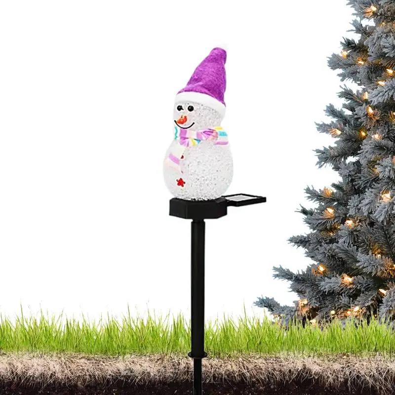 

Snowman Solar Light Stake Waterproof Outdoor Solar Lights Solar Christmas Decorations Outdoor Solar Energy For Christmas