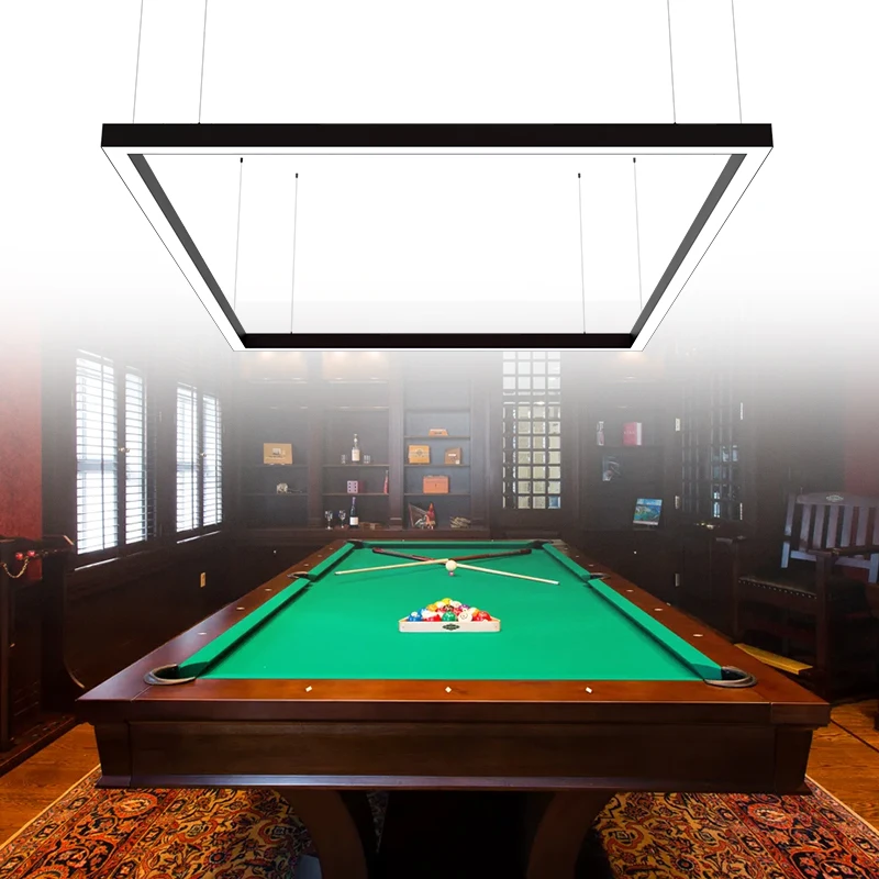 

Modern Light Emitting Diode Square Linear Lamp Aluminum Shadowless Billiard Lamp Glow