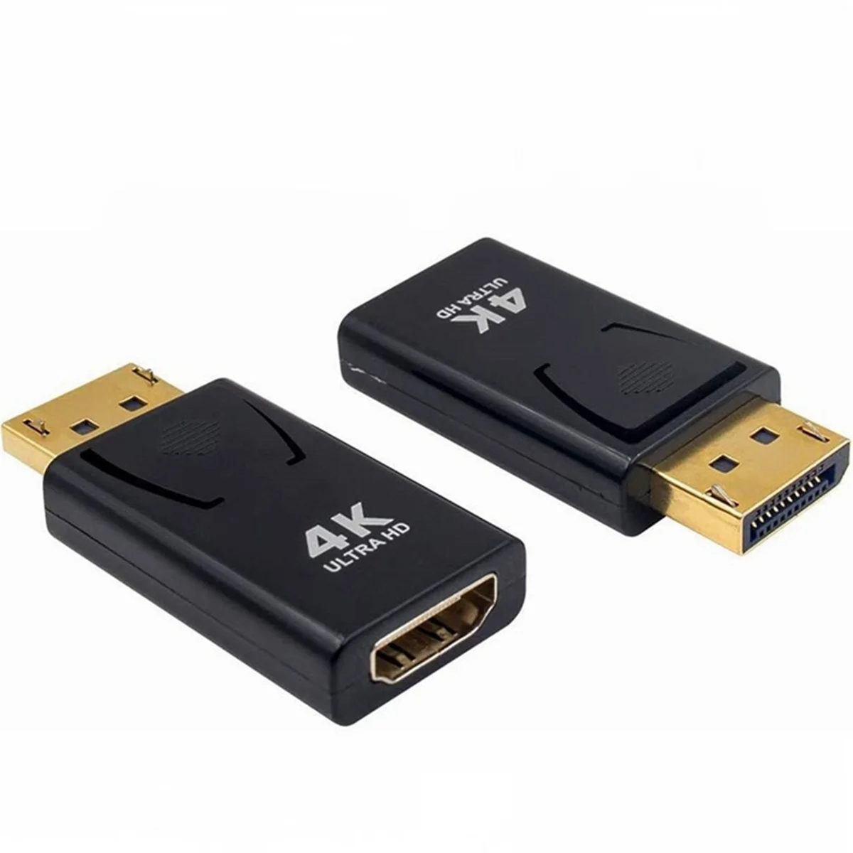 Adaptador de vídeo Compatible con 4K Dp a HDMI, convertidor de Monitor de TV de ordenador Compatible con Displayport macho a HDMI para PC TV