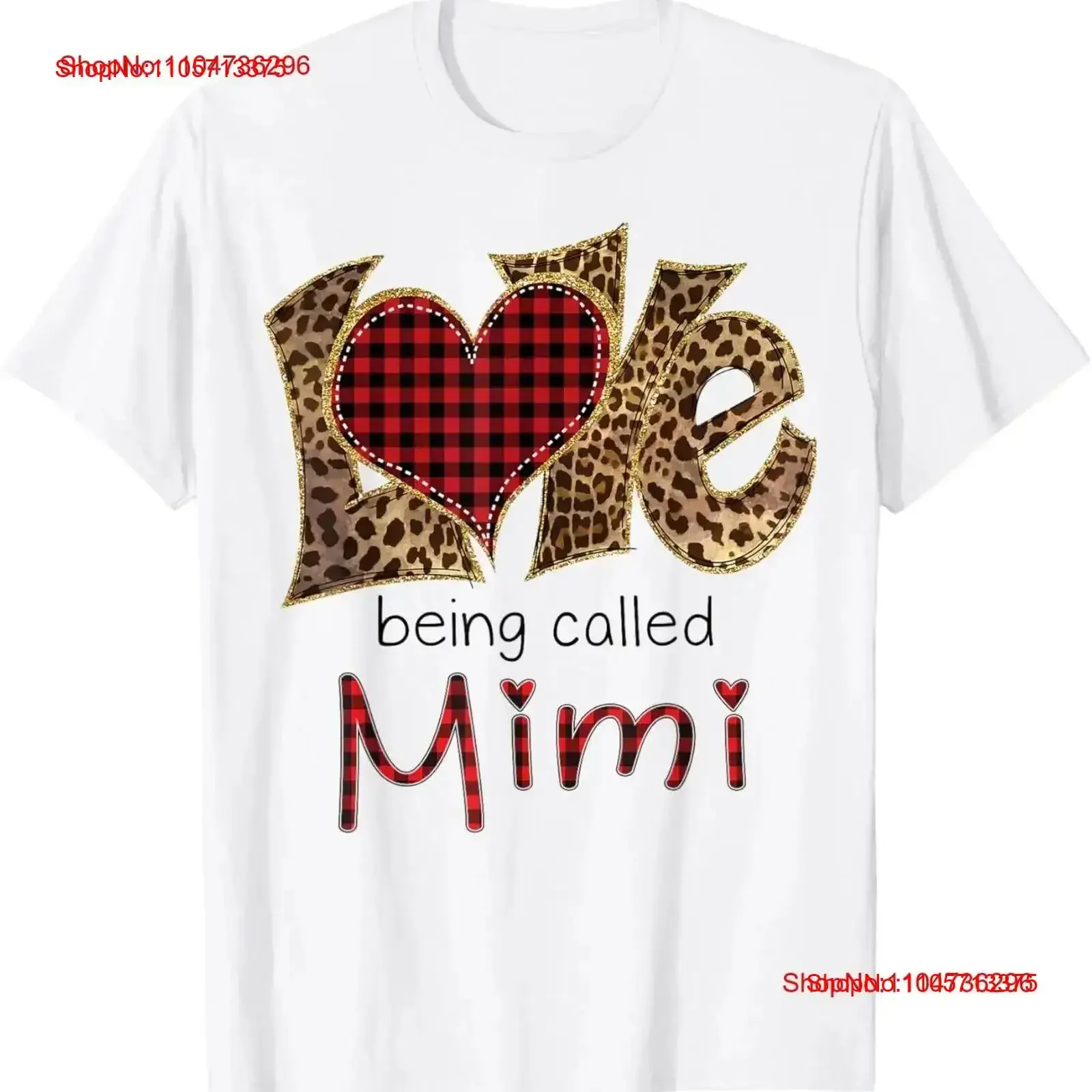 Love Being Called Mimi Leopard Plaid Hearts Valentines Day T Shirt vintage Washed Soft Comfortable designer clothes fashion