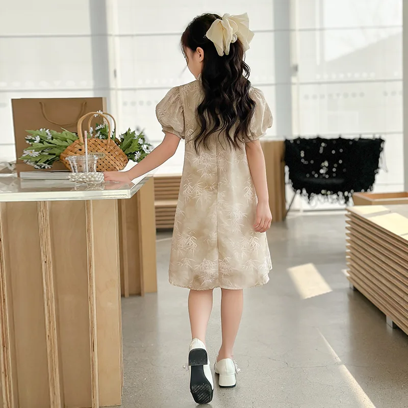 Baby Girl Dress 2024 Children Girls Dress Summer Dress New Children Fashion Fancy Dresses Female Fashion Skirt National Style image 2