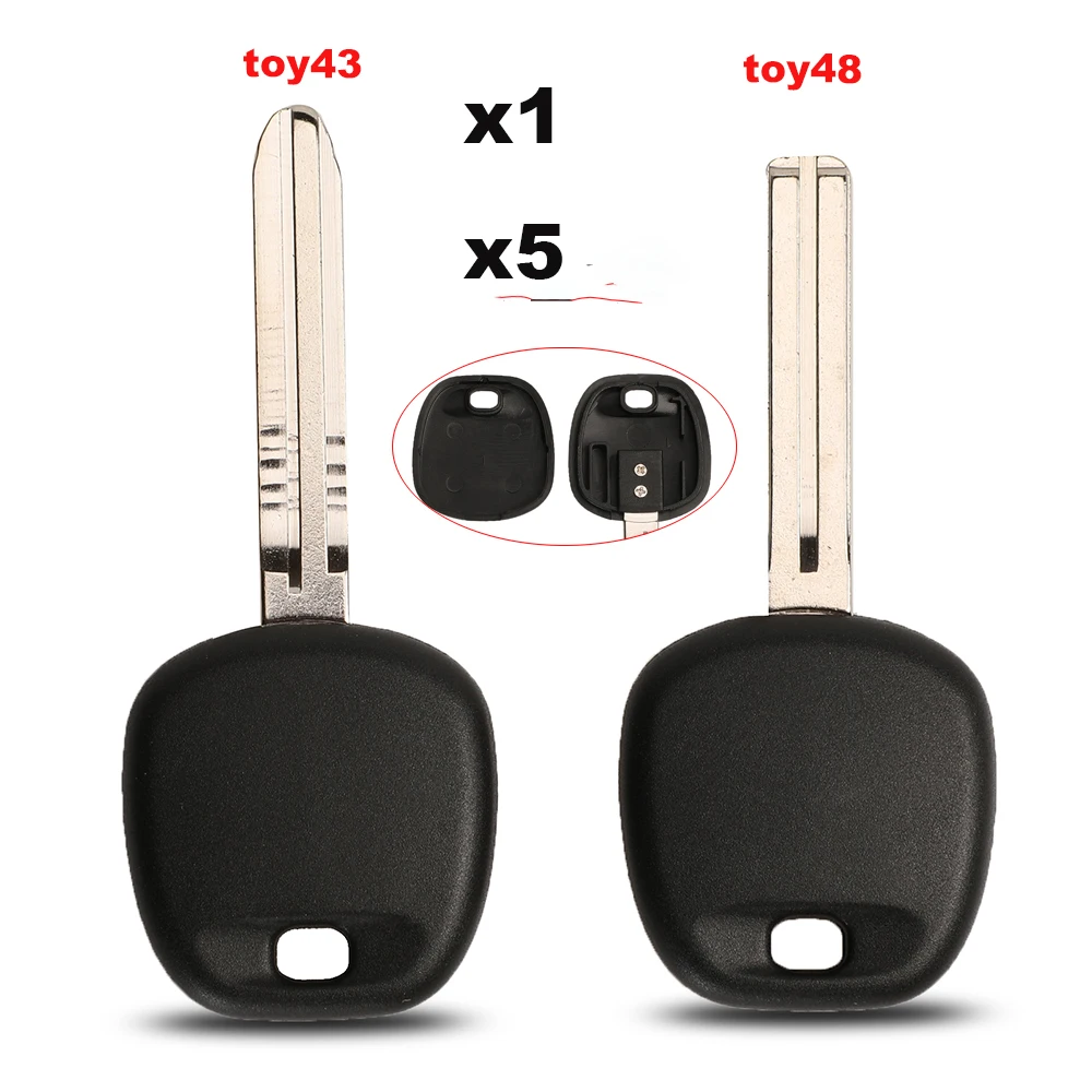 Obudowa kluczyka transpondera jingyuqin x1 x5 do Toyota RAV4 PRADO COROLLA Camry Reiz Highlander Yaris Corolla TOY43 TOY40