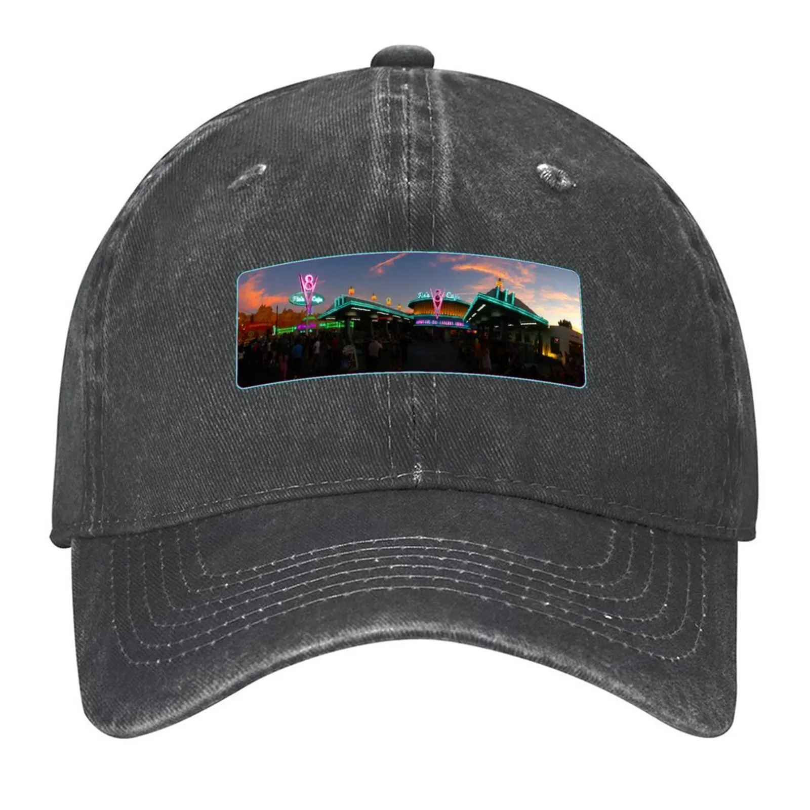 

V8 Cafe - Sunset Photograph Baseball Cap Streetwear Sun Hat For Children fishing caps man Luxury Man Hat Mens Women's