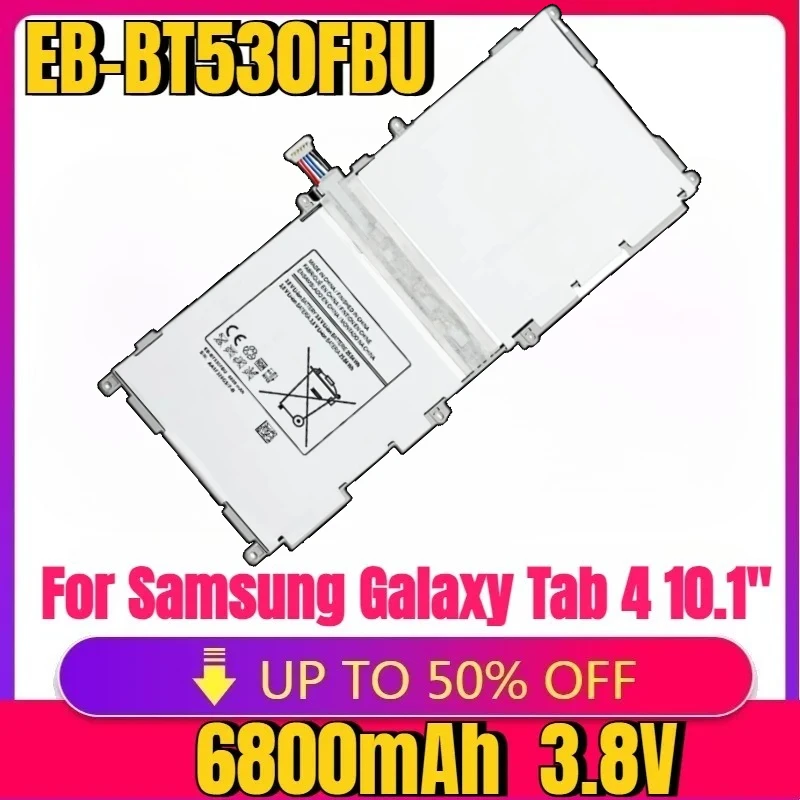 

Новый высококачественный аккумулятор EB-BT530FBU EB-BT530FBE для Samsung Galaxy Tab 4 10,1 дюйма T530 T531 T535 SM-T535 T533 SM-T537 6800 мАч