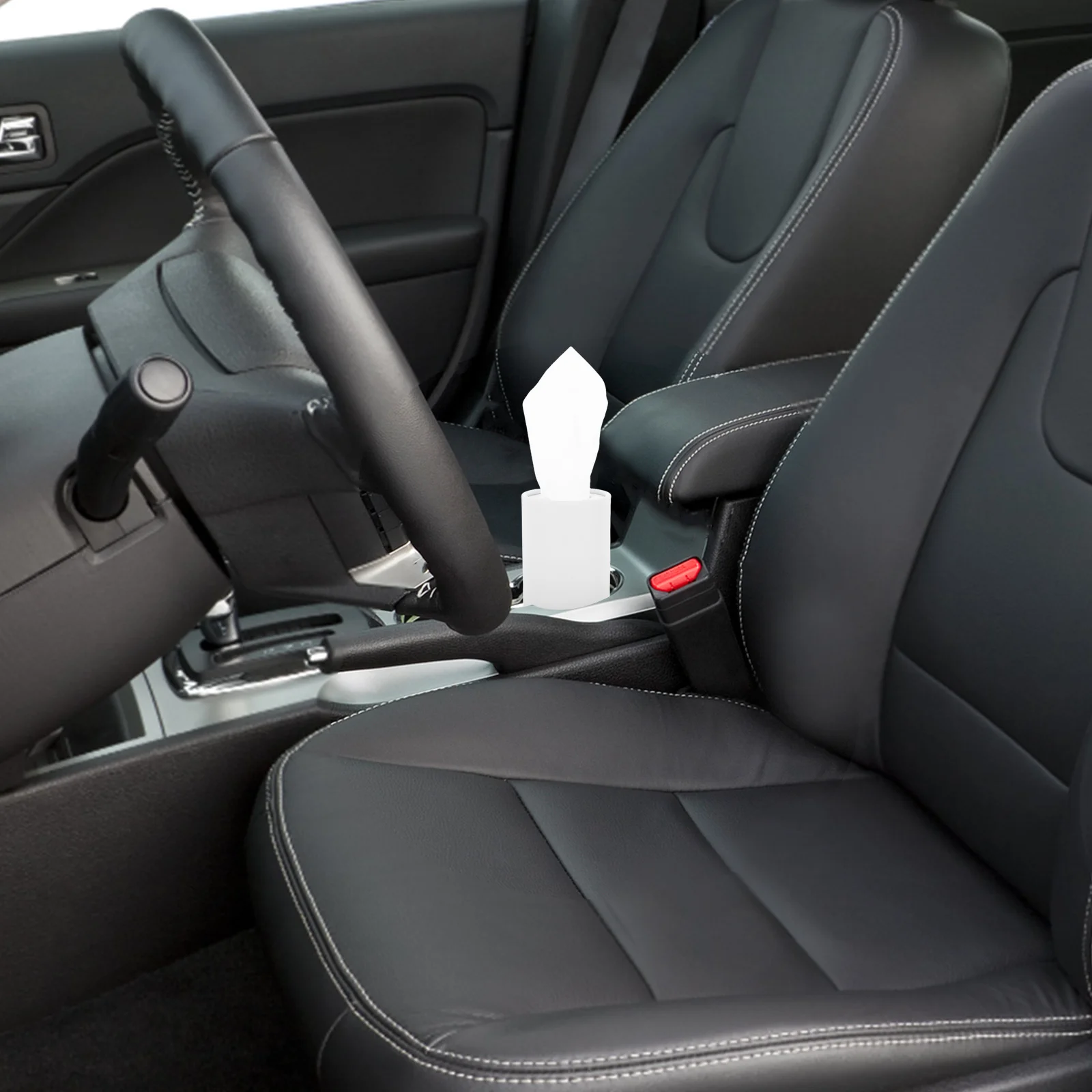 

4Pcs Car Tissues Cylinder Portable Round Holder for Cup Holders Refillable Stylish Accessory Travel Office and Home