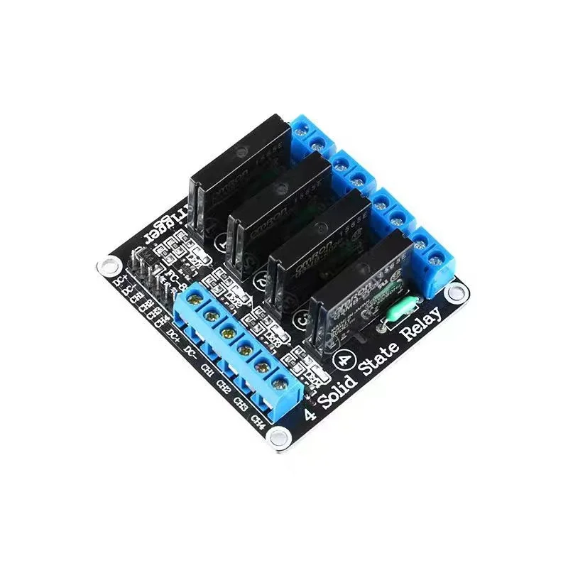 1/5pcs 1 2 4 Channel Solid State Relay Module DC Control AC Low Level Trigger AC Switch Control 5V