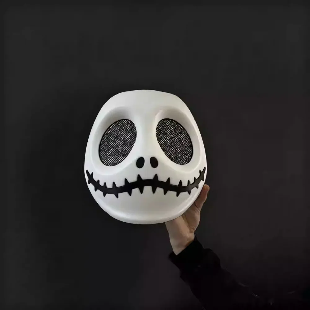 مضحك الإبداعية قناع الجمجمة جاك نصف الوجه تأثيري أنيمي عيد الميلاد حزب ديكور محاكاة ساخرة كرنفال قناع ماردي غرا قناع للرجال النساء #5