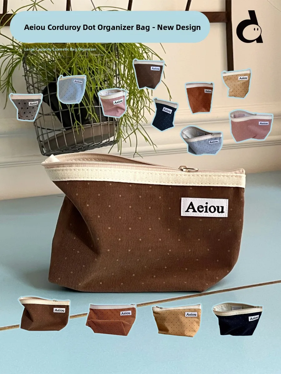 duye-aeiou-brown-polka-dot-ins-sle-portable-storage-bag-versatile-practical-eup-bag-for-autumn-winter-home-organization