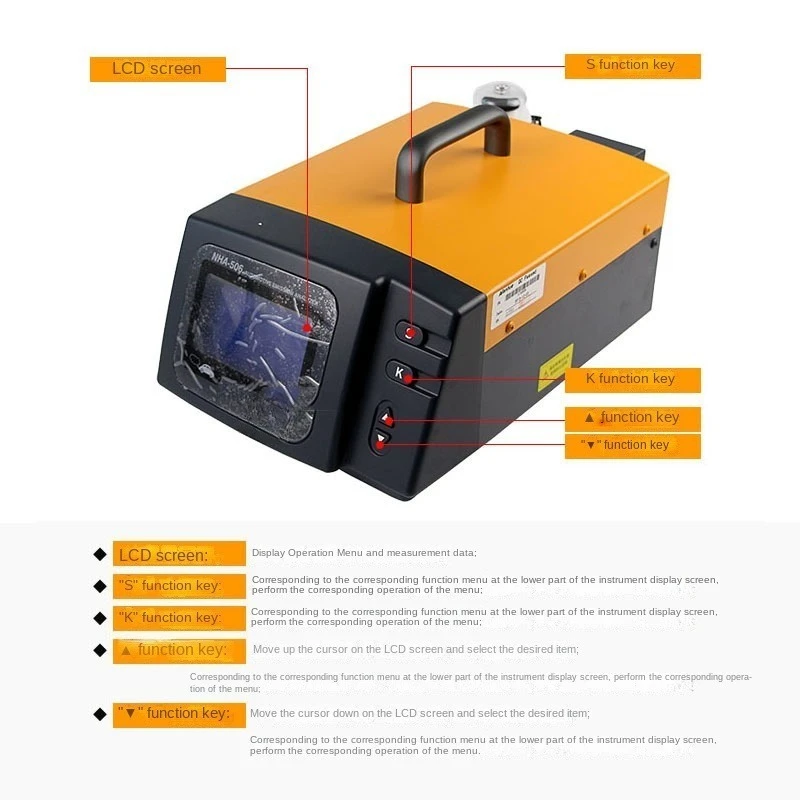 Exhaust gas analyzer NHA-506 five-gas exhaust gas analyzer, gas concentration measuring instrument