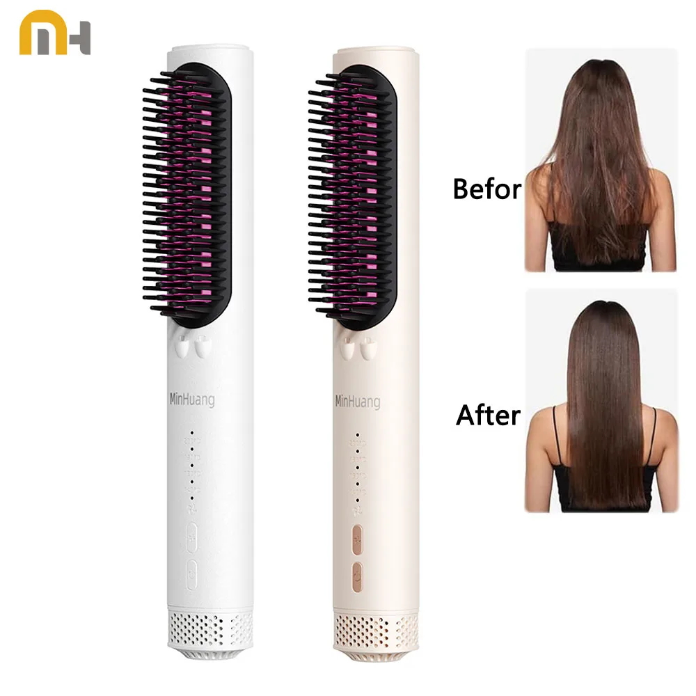 

Electric Hot Comb Multifunctional Straight Hair Straightener Comb Negative Ion Anti-Scalding Styling Tool Straightening Brush