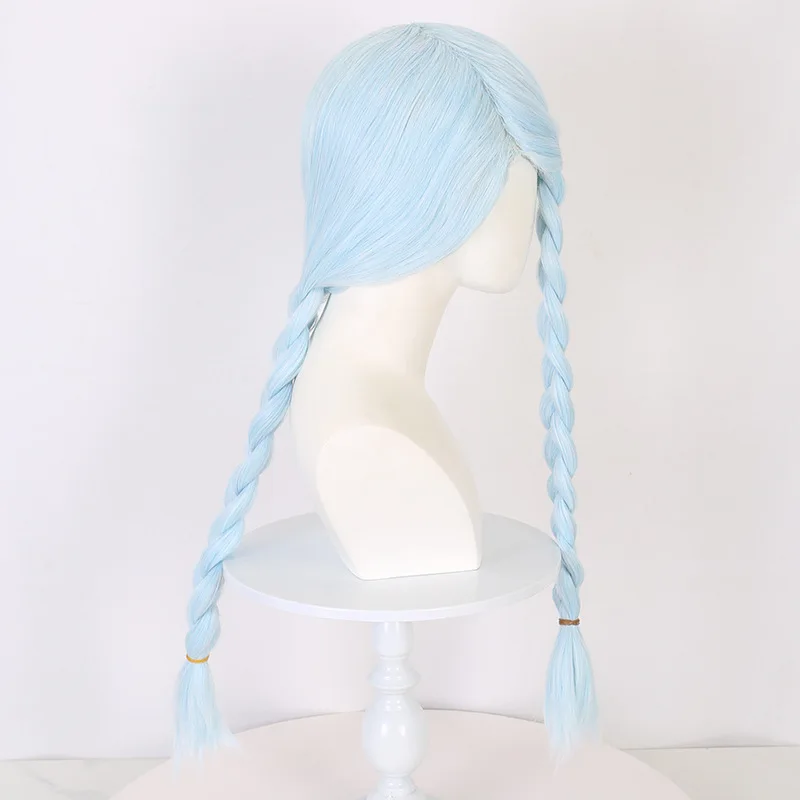 Vest Spell Return Spellcaster Donkere Dubbele Vlechten Pruik Anime Pruik COS Mourinho Pruik