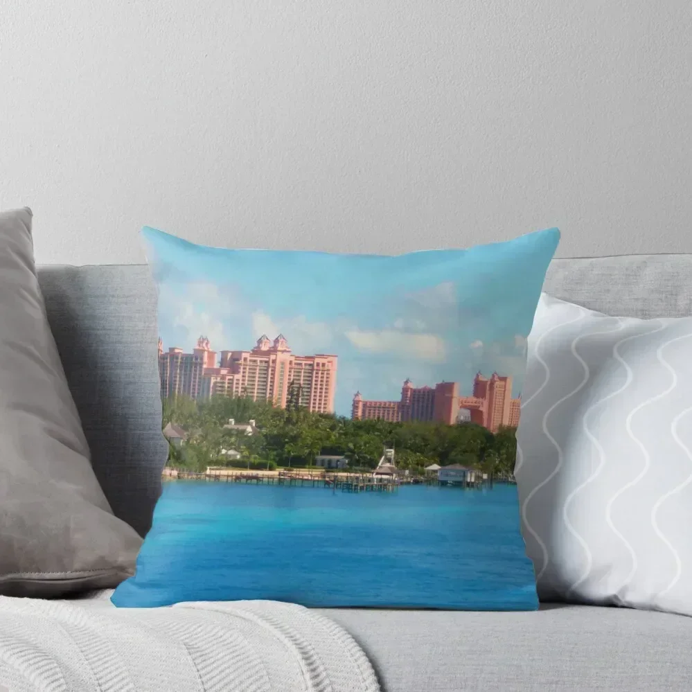 

Atlantis Paradise Island Resort, Bahamas Throw Pillow pillow pillowcase sleeping pillows pillow