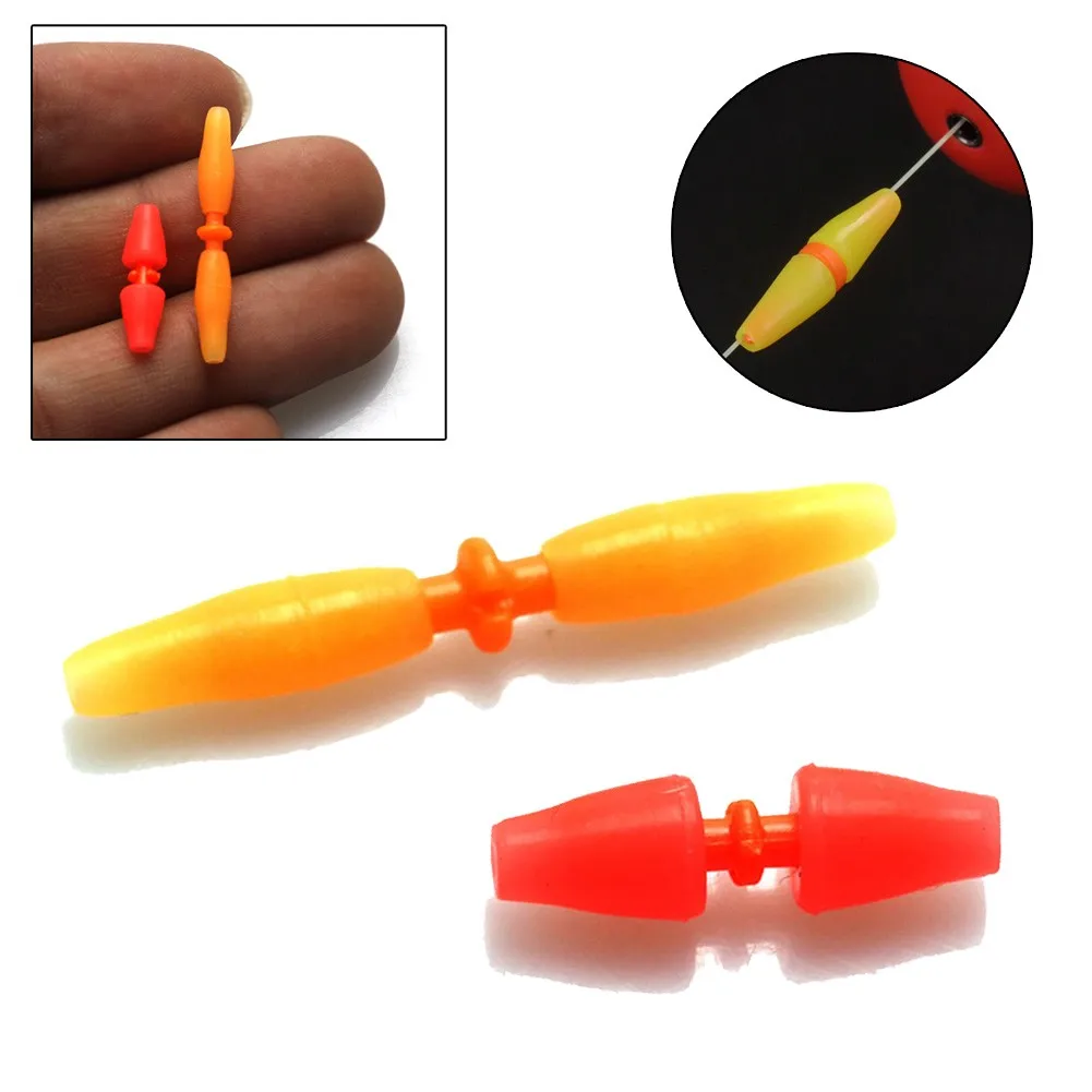 10pcs Plactic Fishing Floating Stopper Professional Fishing Float Anti-Strand Fishing Line Stopper Fishing Bobber Float Tools