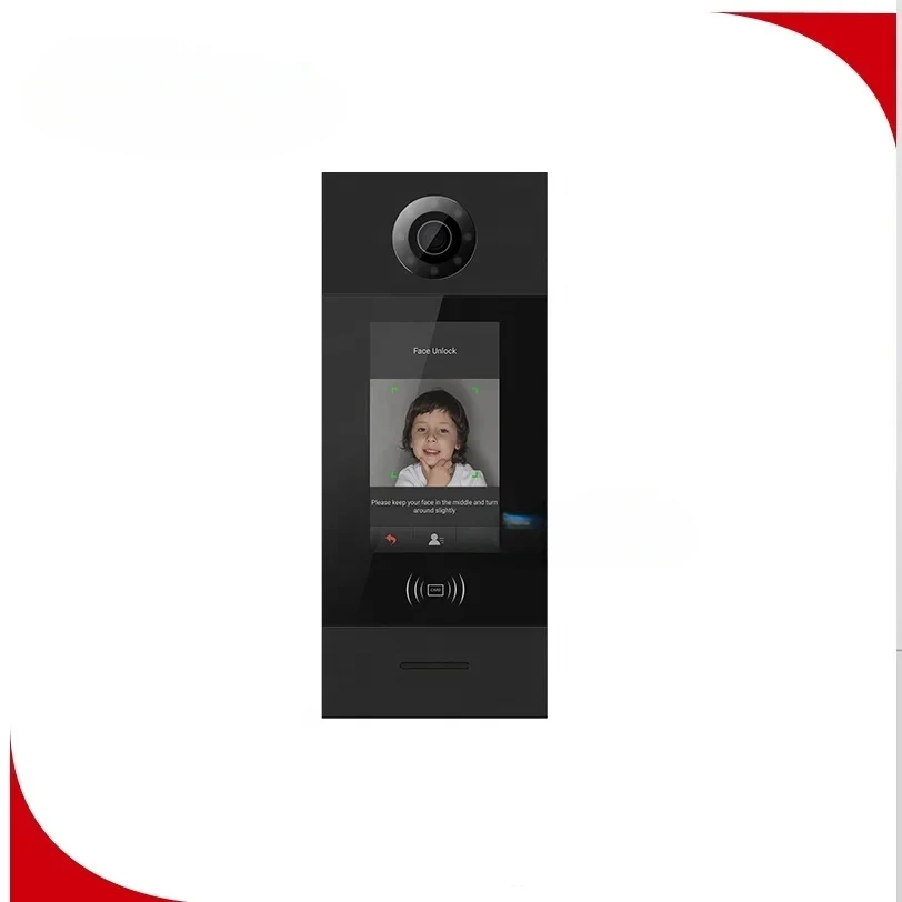 New Touch Screen Multi-unit TCP IP Video Door Phone Intercom System with Smart Phone Remote Unlock