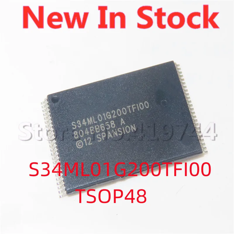 5PCS/LOT 100% Quality S34ML01G200TF100 S34ML01G200TFI00 128MB TSOP-48 SMD memory IC chip In Stock New Original