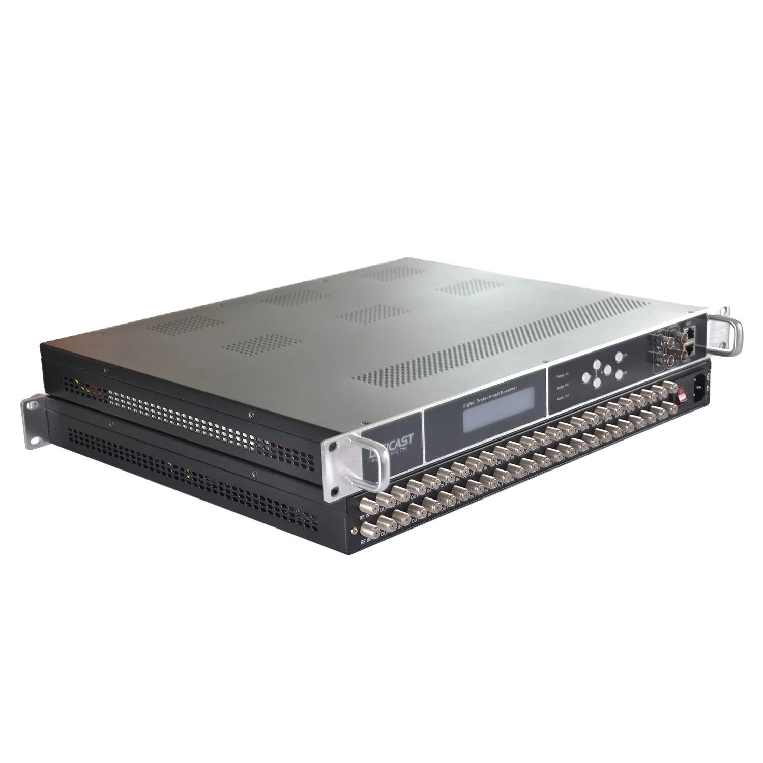 20258/16/24 Channels FTA Tuner to IP Gateway DVBS2 to IP Demodulation ASTC ISDB DVB C to IP Converter Professional IRD