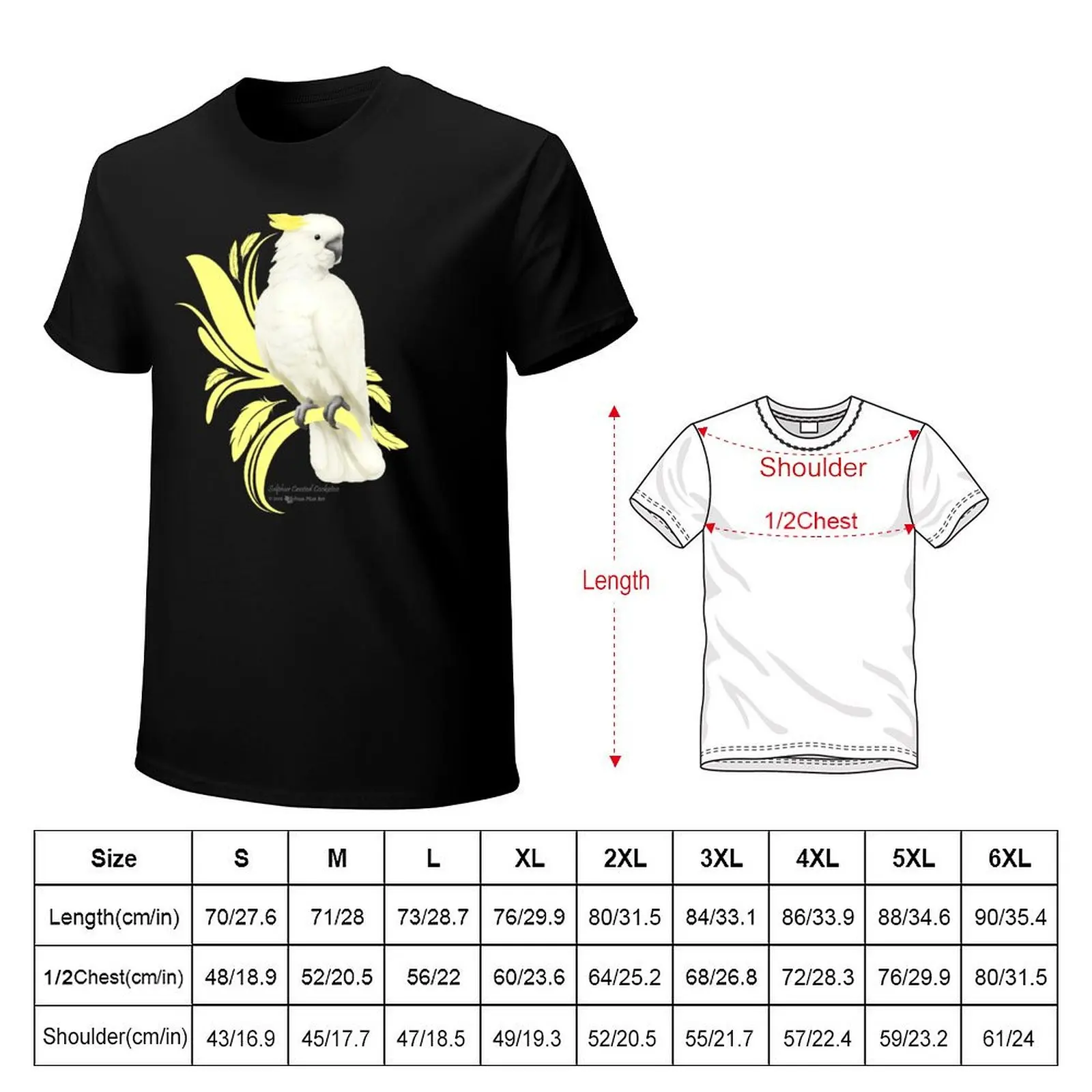 Sulphur Crested Cockatoo T-Shirt plus sizes graphic t shirt vintage oversized t shirt cotton graphic tees clothing for men