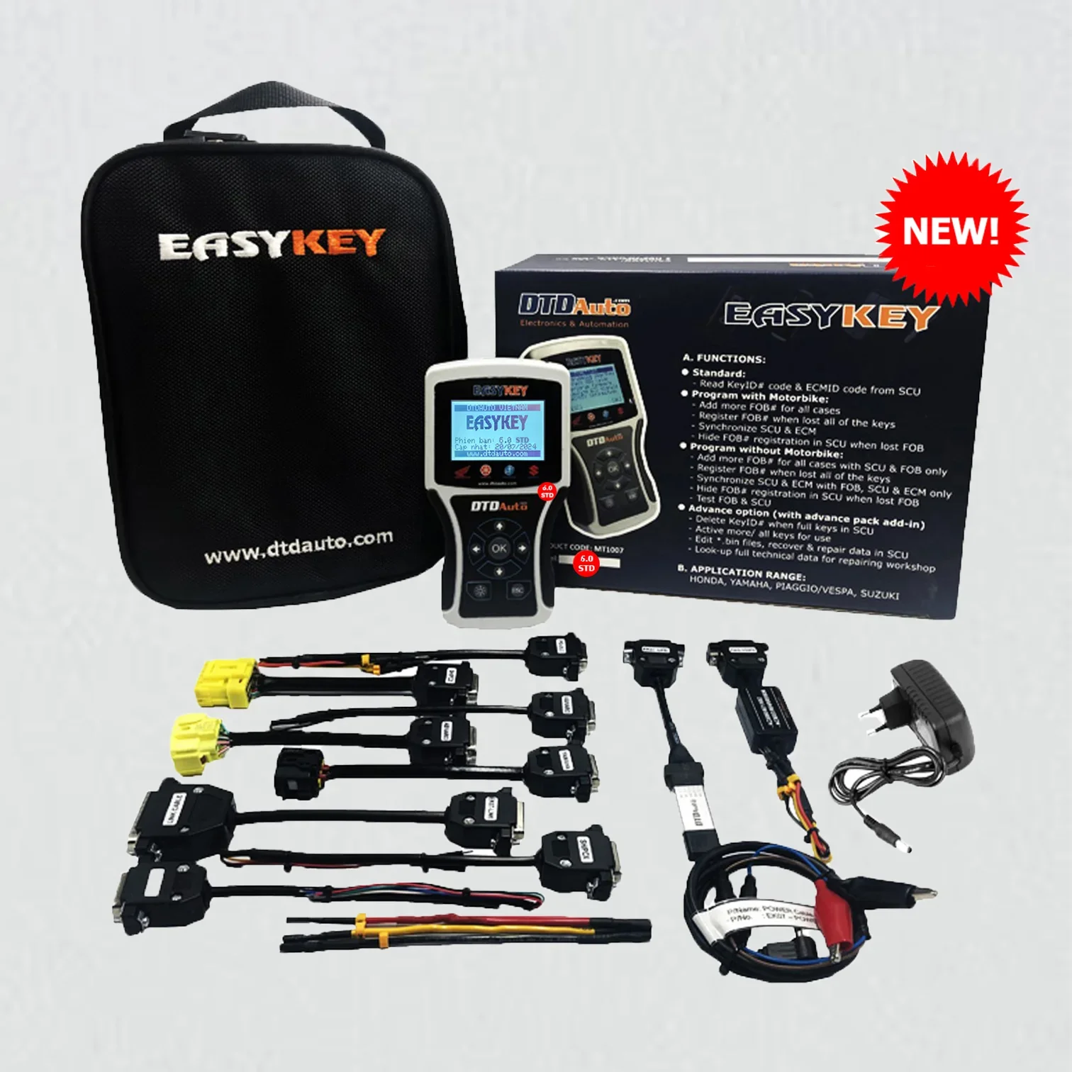 Easykey 6 - An Easy Tool For Electronic Key Programming With Smart Key Function, ODO-Meter Function & Immobilizer Functions