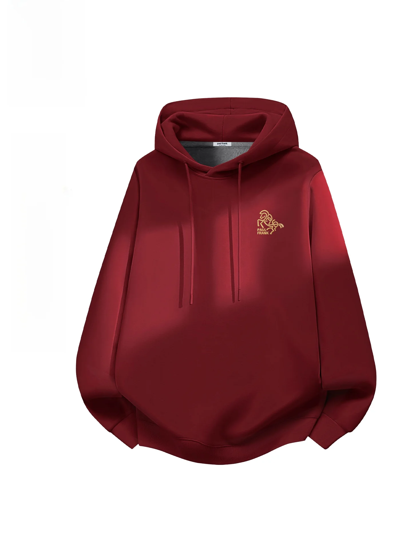 

Winter Thiened Hoodie Sweatirt Men's Faionable Red Year of Inner Velvet Long Sve Crew Ne Pullover